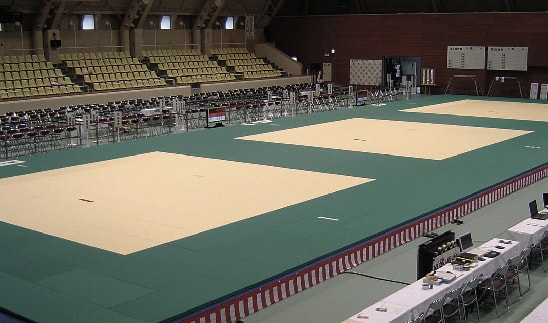 Overall picture of a Judo stadium
